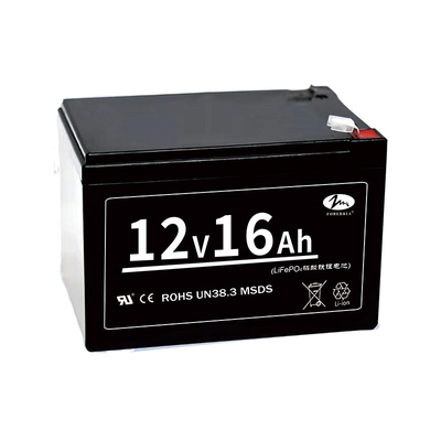 204.8Wh 12v16ah Lifepo4 بطارية ليثيوم 12 فولت قابلة لإعادة الشحن لنظام UPS